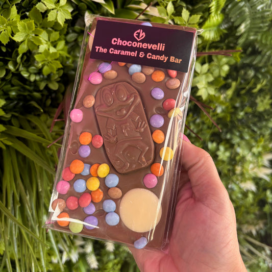 Caramel & Candy Topped Milk Chocolate Bar